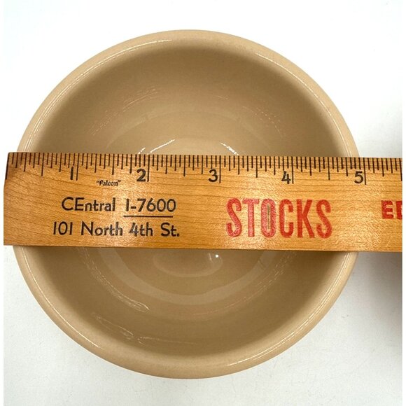 Shenango China Inca Ware Tan Bowls Red Stripes 5" Dia Set Of 2 Farmhouse N-9 - Picture 4 of 6